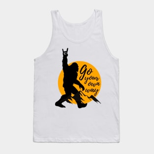 Bigfoot, go your own way Tank Top